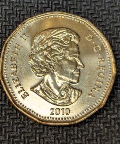 Alternative view of 2010 Canada 1 Dollar Olympic Commemorative UNC