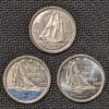 Canada 2021 10 Cents Bluenose Commemorative 3-Coin Set BU from Mint Rolls