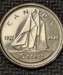 Canada 2021 10 Cents Commemorative 1921-2021 BU from Mint Roll