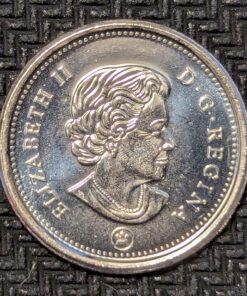 Alternative view of Canada 2022 10 Cents BU from Mint Roll
