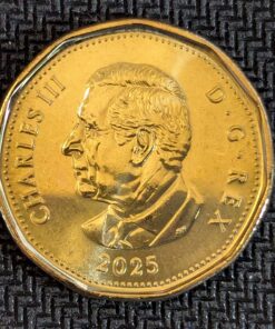 Alternative view of Canada 1 Dollar 2025 Supreme Court Commemorative (NON-COLOUR) BU from Mint Roll