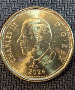 Alternative view of Canada 1 Dollar 2024 LM Montgomery Commemorative (COLOUR) BU from Mint Roll