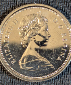 Alternative view of Canada 1977 1 Dollar PROOF-LIKE Short Water Lines (Please Read Description)