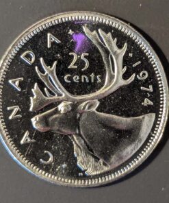 1974 Canada 25-Cent PROOF-LIKE CAMEO
