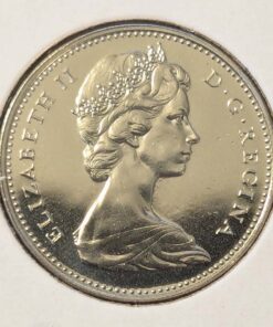 Alternative view of 1974 Canada 5-Cent PROOF-LIKE