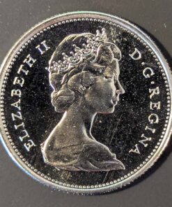Alternative view of 1975 Canada 25-Cent PROOF-LIKE