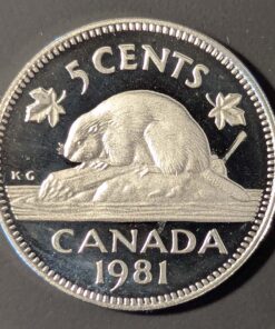 1981 Canada 5-Cent PROOF