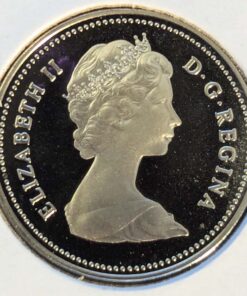 Alternative view of 1982 Canada 5-Cent PROOF