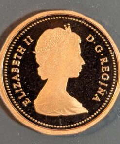 Alternative view of 1986 Canada 1-Cent PROOF