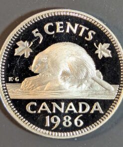 1986 Canada 5-Cent PROOF