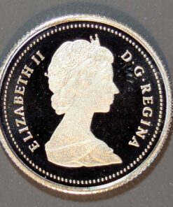 Alternative view of 1987 Canada 10-Cent PROOF
