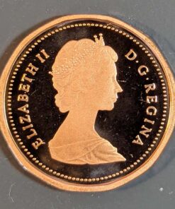Alternative view of 1987 Canada 1-Cent PROOF