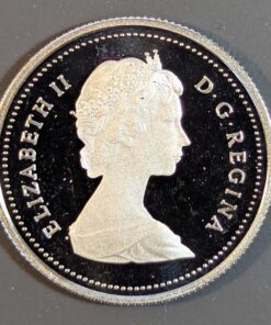 Alternative view of 1987 Canada 25-Cent PROOF