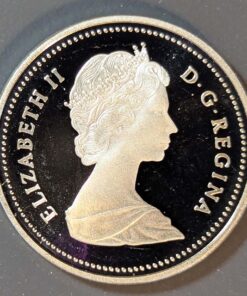 Alternative view of 1987 Canada 5-Cent PROOF