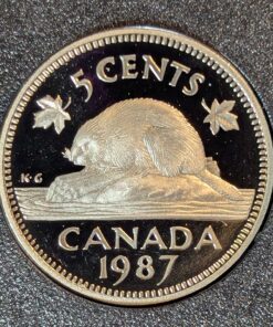 1987 Canada 5-Cent PROOF