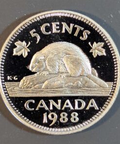 1988 Canada 5-Cent PROOF