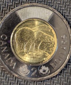 2022 Honouring Queen Elizabeth II (Black Ring) Canada Two Dollar UNCIRCULATED from Mint Special Wrap Roll