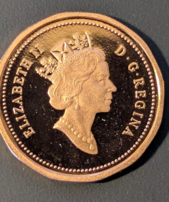 Alternative view of 1990 Canada 1-Cent PROOF