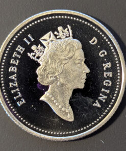 Alternative view of 1990 Canada 25-Cent PROOF