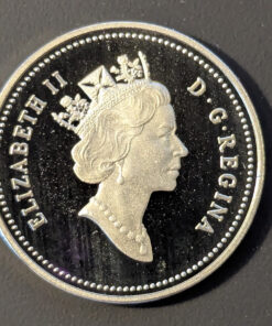 Alternative view of 1990 Canada 5-Cent PROOF