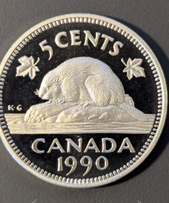 1990 Canada 5-Cent PROOF