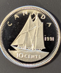1991 Canada 10-Cent PROOF