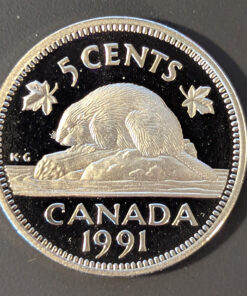 1991 Canada 5-Cent PROOF