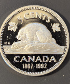 1992 Canada 5-Cent PROOF