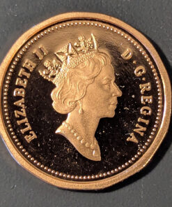 Alternative view of 1993 Canada 1-Cent PROOF