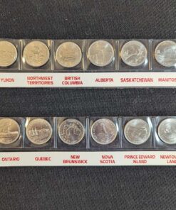 Alternative view of 1992 Canada 125 12-coin 25-cent Set in Plastic Sleeve