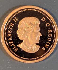 Alternative view of 2005 Canada 1-Cent PROOF
