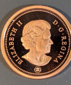 Alternative view of 2008 Canada 1-Cent PROOF (Non-Magnetic)
