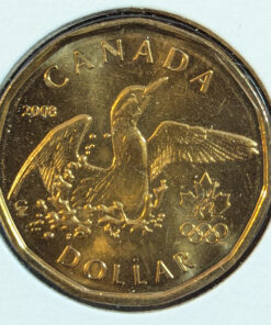 2008 Canada 1 Dollar Olympic Loon UNC