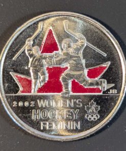 2009 Canada 25-Cent Women's Hockey (COLOUR) UNCIRCULATED