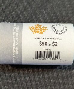 Alternative view of 2023 Canada 2 Dollars Jean-Paul Riopelle (Non-Colour) Commemorative UNCIRCULATED from Special Wrap Roll