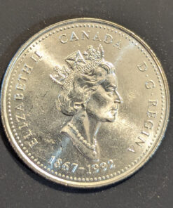 Alternative view of 1992 Canada 25-Cent Manitoba UNCIRCULATED from Mint Roll