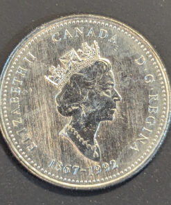 Alternative view of 1992 Canada 25-Cent Prince Edward Island UNCIRCULATED from Mint Roll
